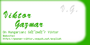 viktor gazmar business card